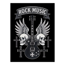 Póster Poster brillant Music Rock