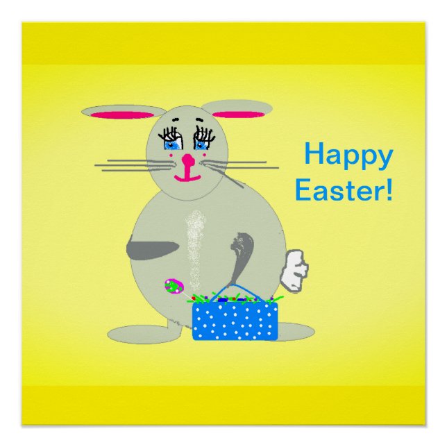 Póster Poster Bunny da Páscoa (Frente)