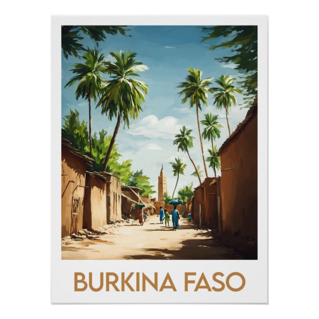 Póster Poster Burkina Faso (Frente)