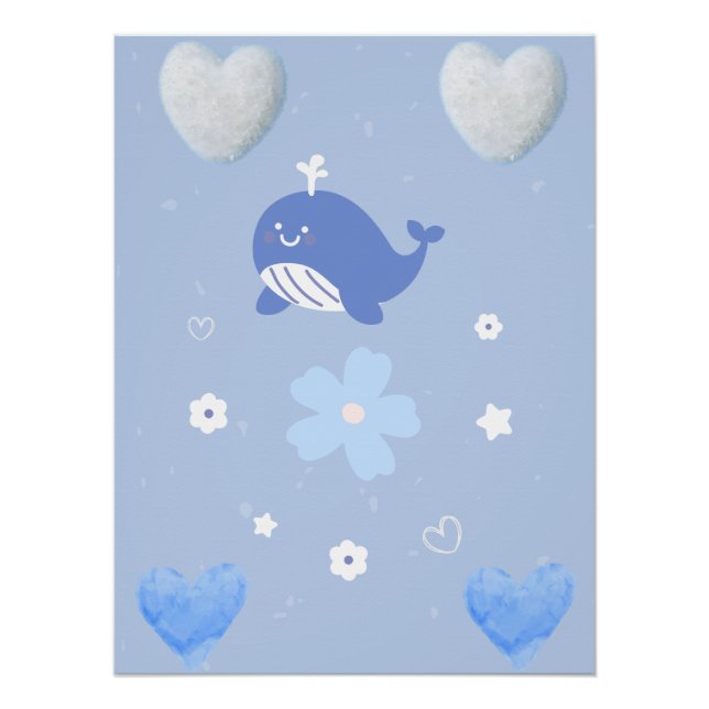 Póster poster calma para o berçário (Frente)