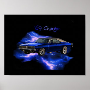 Poster Poster:  'Carregador de 69 Dodge