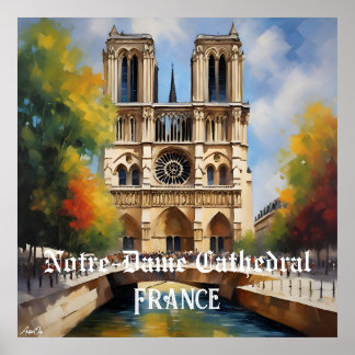Poster Pôster |Catedral de Notre-Dame, França | Conteúdo