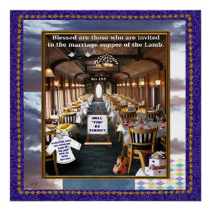 Póster POSTER… Ceia do casamento do cordeiro
