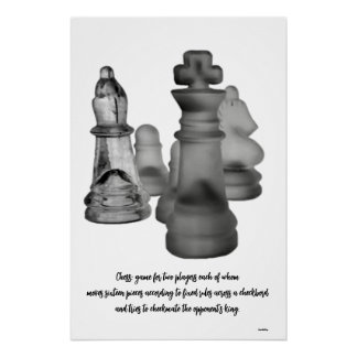 Póster Poster Chess Game