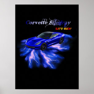 Póster Poster: Chevy Corveta