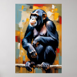 Poster Pôster | Chimpanzé | arte