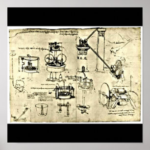 Póster Poster-Clássico/Leonardo da Vinci 18