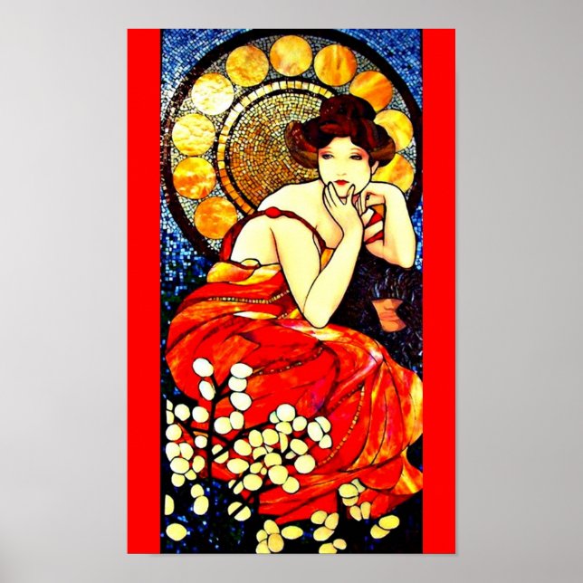 Póster Poster-Clássico/Vintage-Alphonse Mucha 110 (Frente)