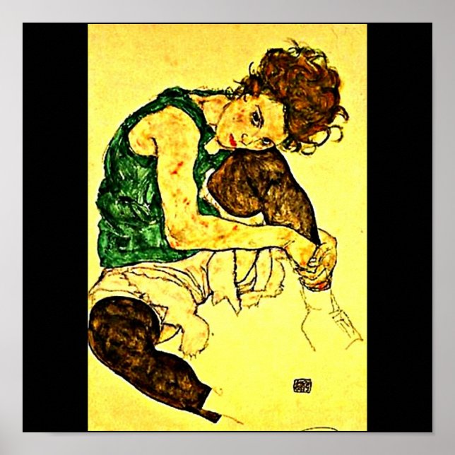 Poster Poster-Clássico/Vintage-Egon Schiele 39 (Frente)