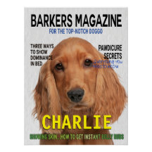 Poster Cobrir da Revista Parody do Cocker Spaniel
