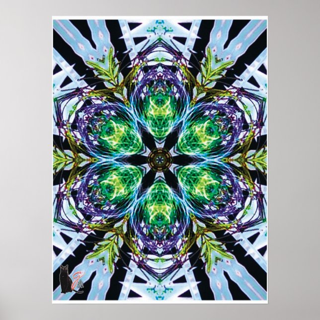 Poster Pôster Colagem Cinética Kaleidoscópio (Frente)