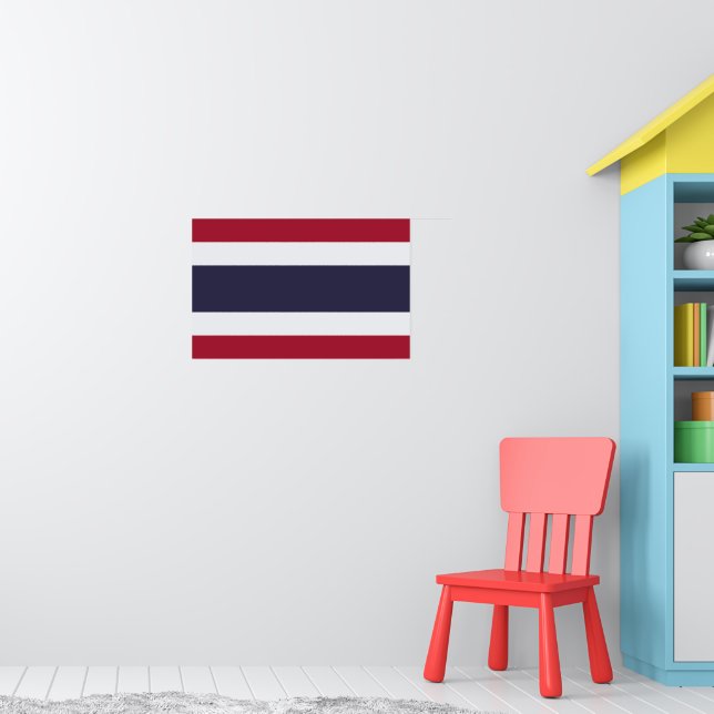Poster Pôster com Bandeira da Tailândia (Berçário 1)