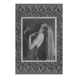 Póster Poster com Dançarino de Vintage