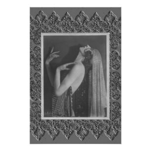Póster Poster com Dançarino de Vintage