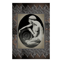 Póster Poster com Dançarino Tribal Vintage