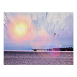 Póster Poster com impressionante vista marítima