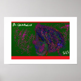 Poster Pôster com Padrão Matelassê de Gnomo