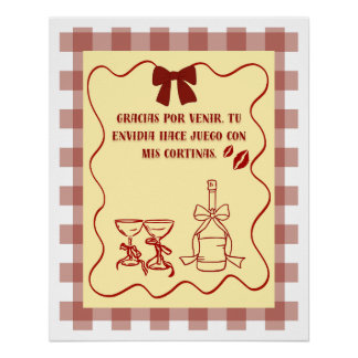 Póster Poster coquette sarcasmo frase atrevida estética