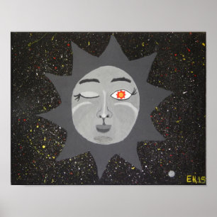 Póster "Poster da arte de 11x14 do Sun o mais sábio"