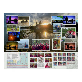 Póster Poster da Canoe Trails 2022, Viagem Canadiana