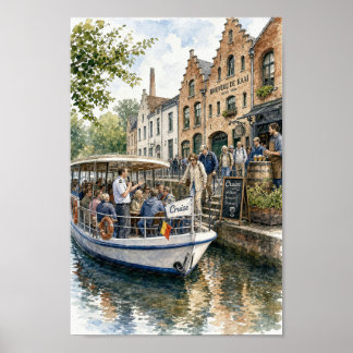 Poster Pôster da Cena da Cervejaria do Cruzeiro do Canal
