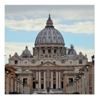 Póster Poster da Cidade Vaticano Basilica de Peter