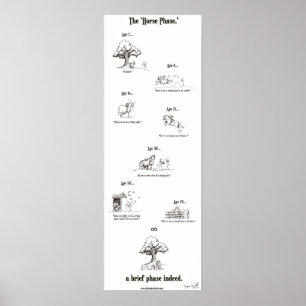 Póster "Poster da fase do cavalo"
