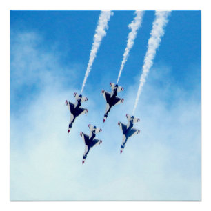 Póster Poster da foto dos Thunderbirds em vôo