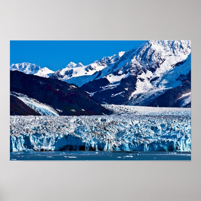 Poster Pôster da Geleira Hubbard, Alasca (Frente)