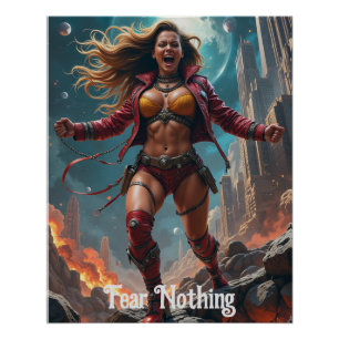 Póster Poster da guerreira sem medo