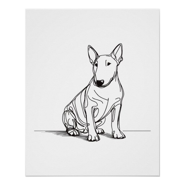 Póster Poster da linha Bull Terriers (Frente)