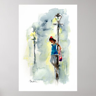 Póster "Poster da menina"