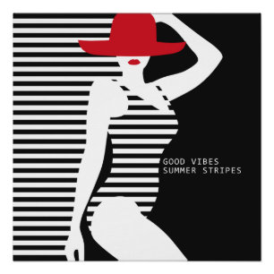 Póster Poster da mulher do verão