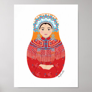 Poster Pôster da Noiva Chinesa Matryoshka