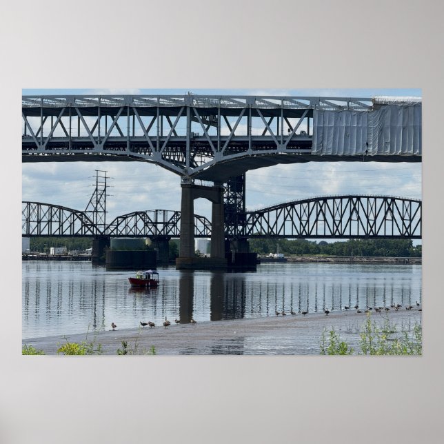 Poster Pôster da Ponte Betsy Ross Filadélfia (Frente)