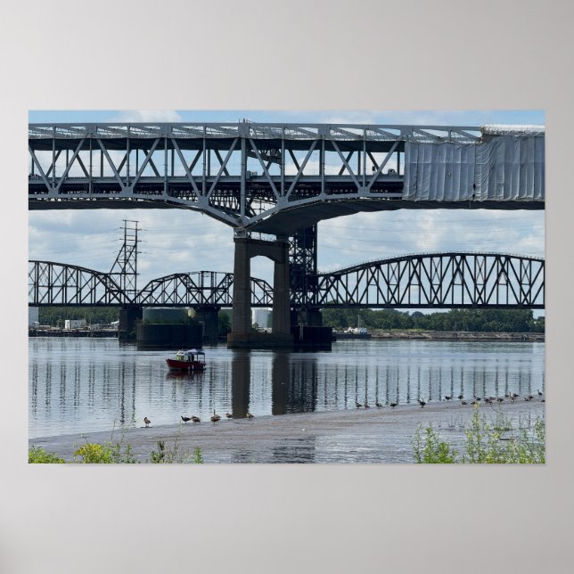 Poster Pôster da Ponte Betsy Ross Filadélfia (Frente)