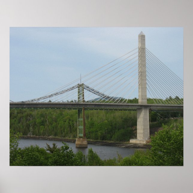 Póster Pôster da Ponte Pênsil do Maine (Frente)