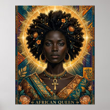 Pôster da Rainha Africana com Aura