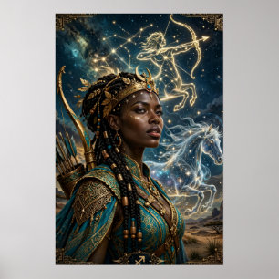 Poster Pôster da Rainha Africana de Sagitário