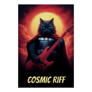 Póster Poster da sala de Bandas personalizada   Gato Sic-
