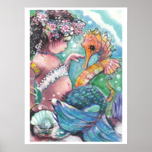 Póster "Poster da sereia das descobertas novas"