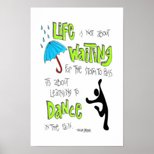 Póster Poster: Dança nas citações da chuva