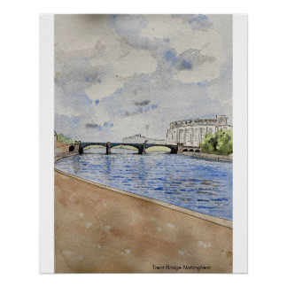 Póster Poster de 20"x25" Trent Bridge Nottingham