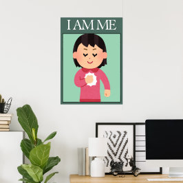 Poster Pôster de Afirmação de Amor Próprio