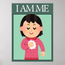 Pôster de Afirmação de Amor Próprio