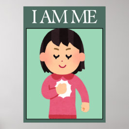 Poster Pôster de Afirmação de Amor Próprio