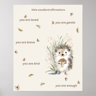 Poster Pôster de Afirmações da Pequena Floresta