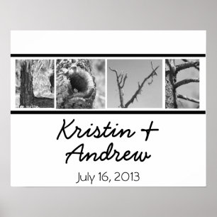 Poster Pôster de Amor Personalizado Presente de Casamento