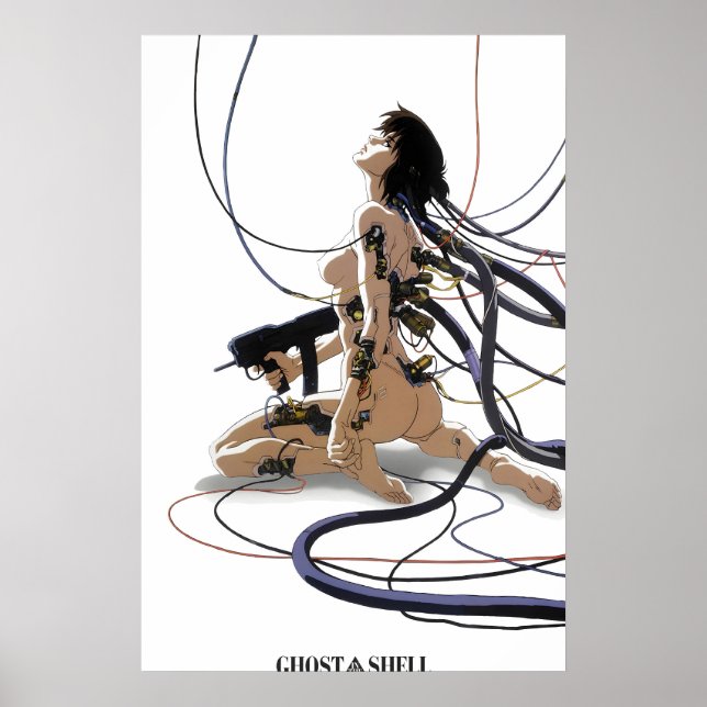 Poster Pôster de Anime Ghost in a Shell - Arte Oficial (Frente)