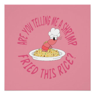 Póster Poster de arroz frito